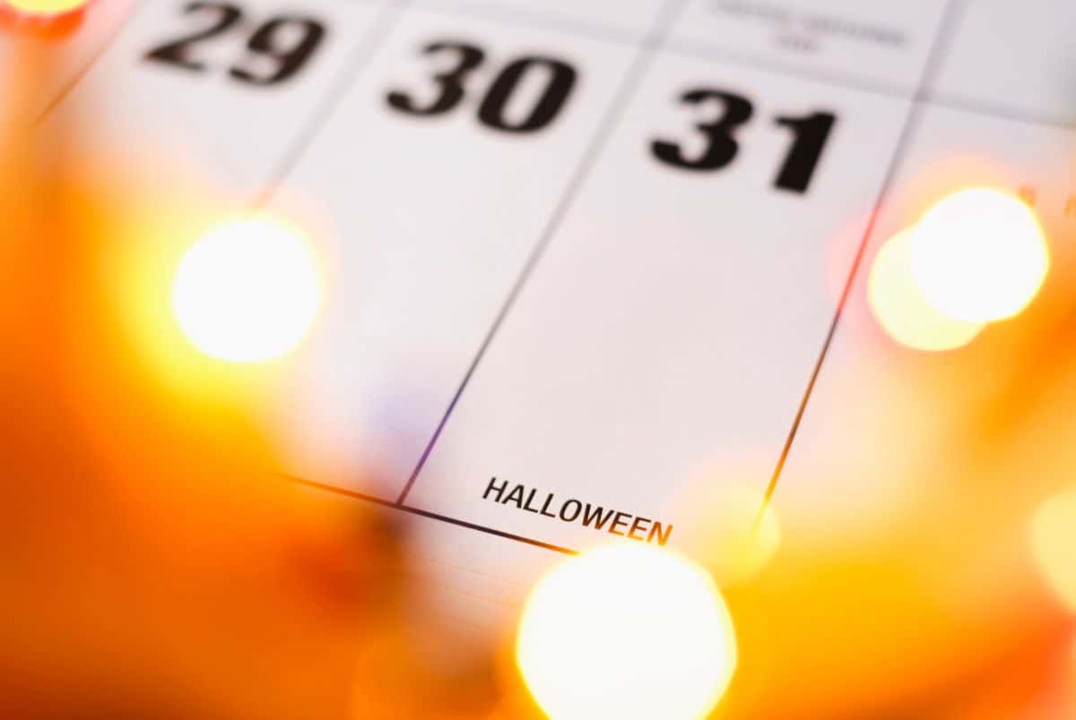 when is halloween how many days