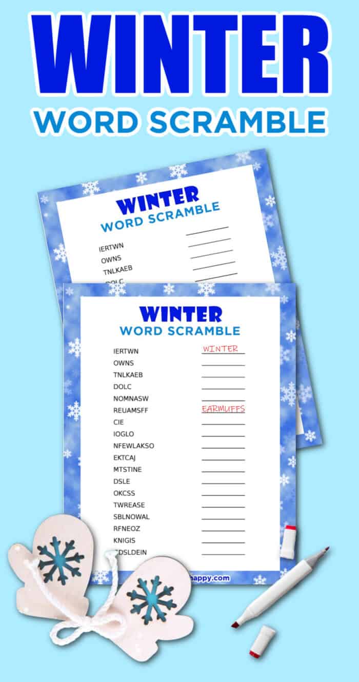 winter scramble words