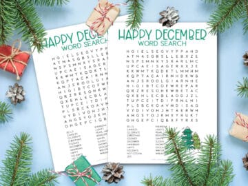 word search for december