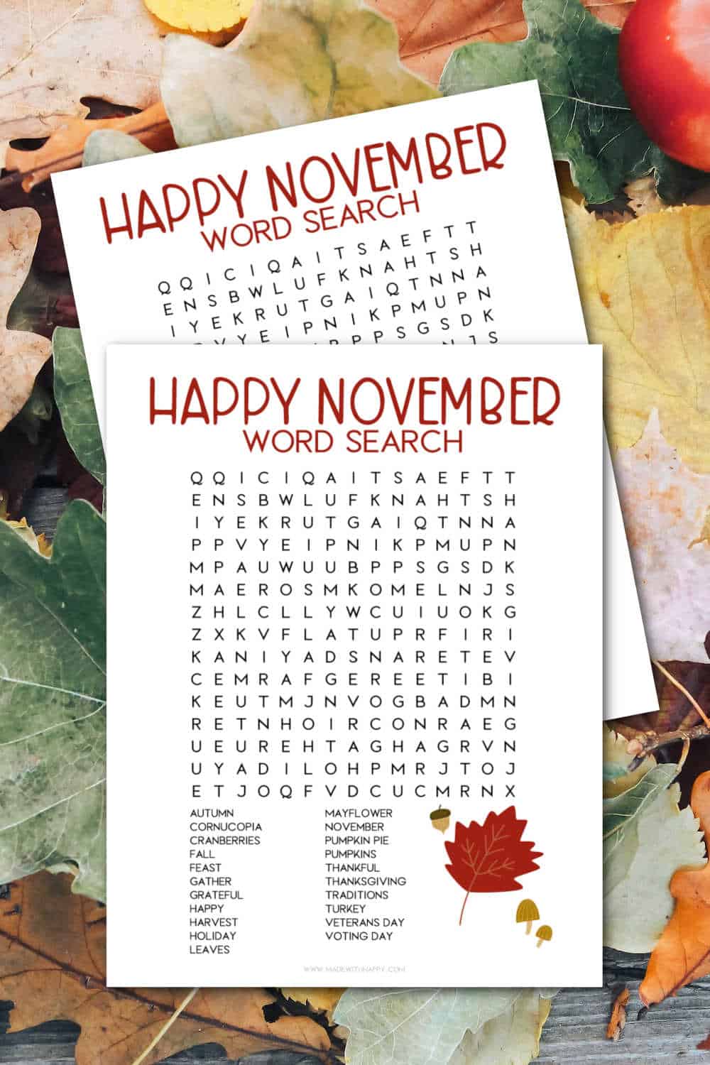 word search november