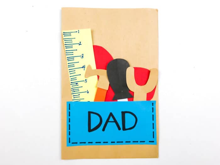 write dad on front of tool card