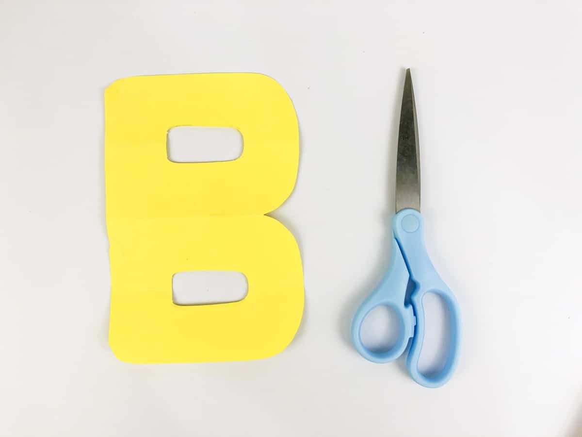 yellow b for bee craft