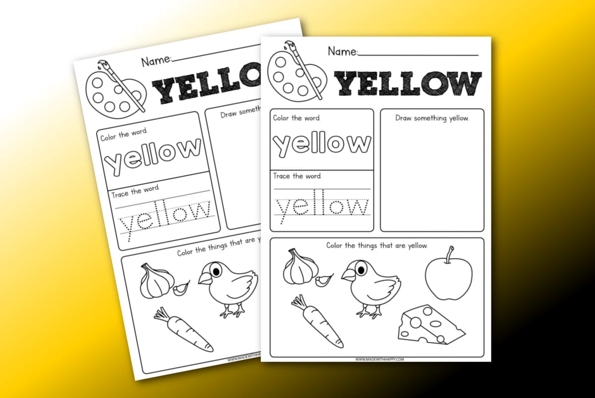 yellow worksheets